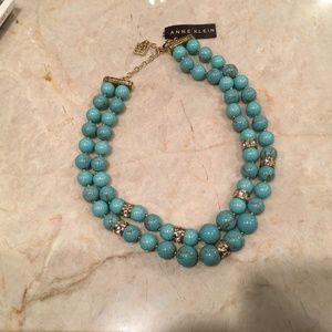 Anne Klein Turquoise Bead Necklace